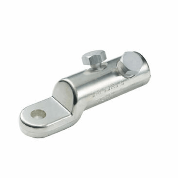 Aluminum mechanical lugs with shear off head bolts
